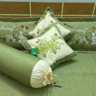 Satin trần bông m6*2m sale bộ 7 món y hình.