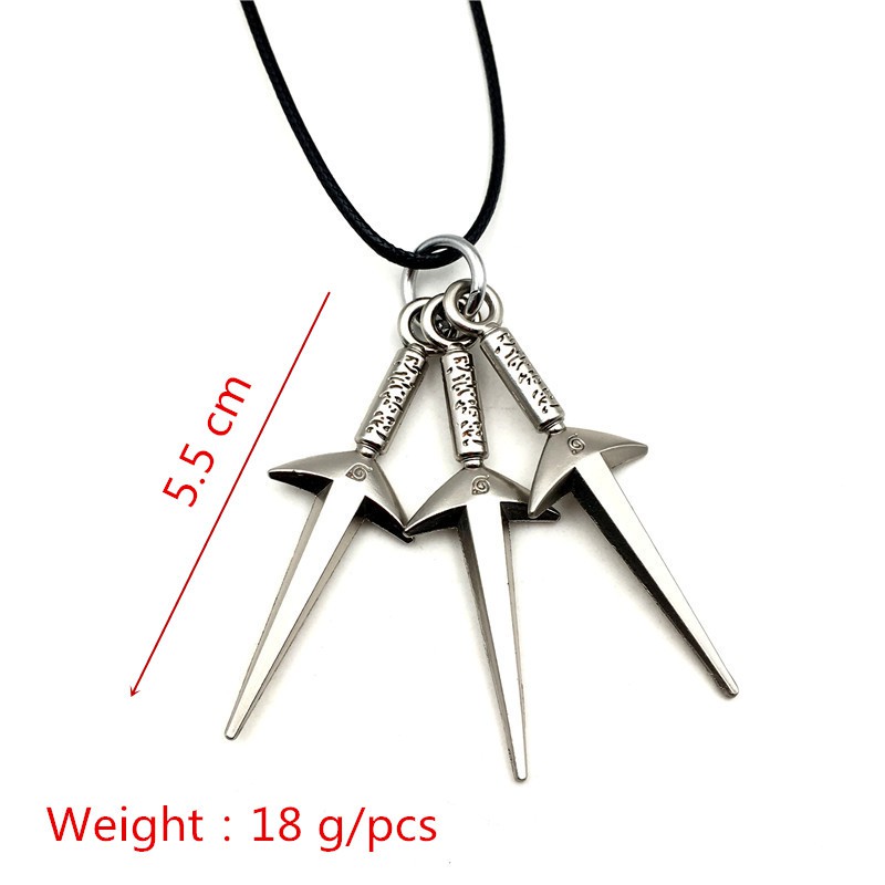 Vòng cổ Mặt anime naruto shuriken ninjia Chất Lượng Cao Không Phai Màu