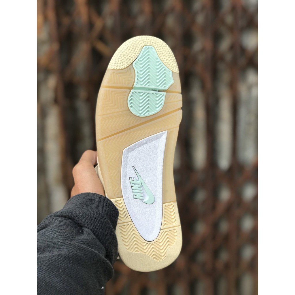 Giày Air Jordan 4 off white sail màu kem  Giày thể thao JD4 nam nữ mới nhất 2021