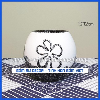 Bình hoa mini cao 12cm - Bát Tràng