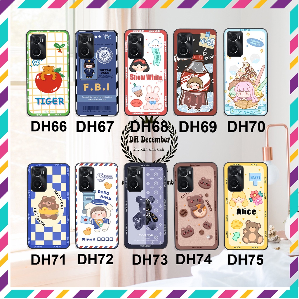 Ốp lưng Oppo A76 in hình 3D GẤU HỒNG-GẤU XINH-CỰC XINH-RẺ