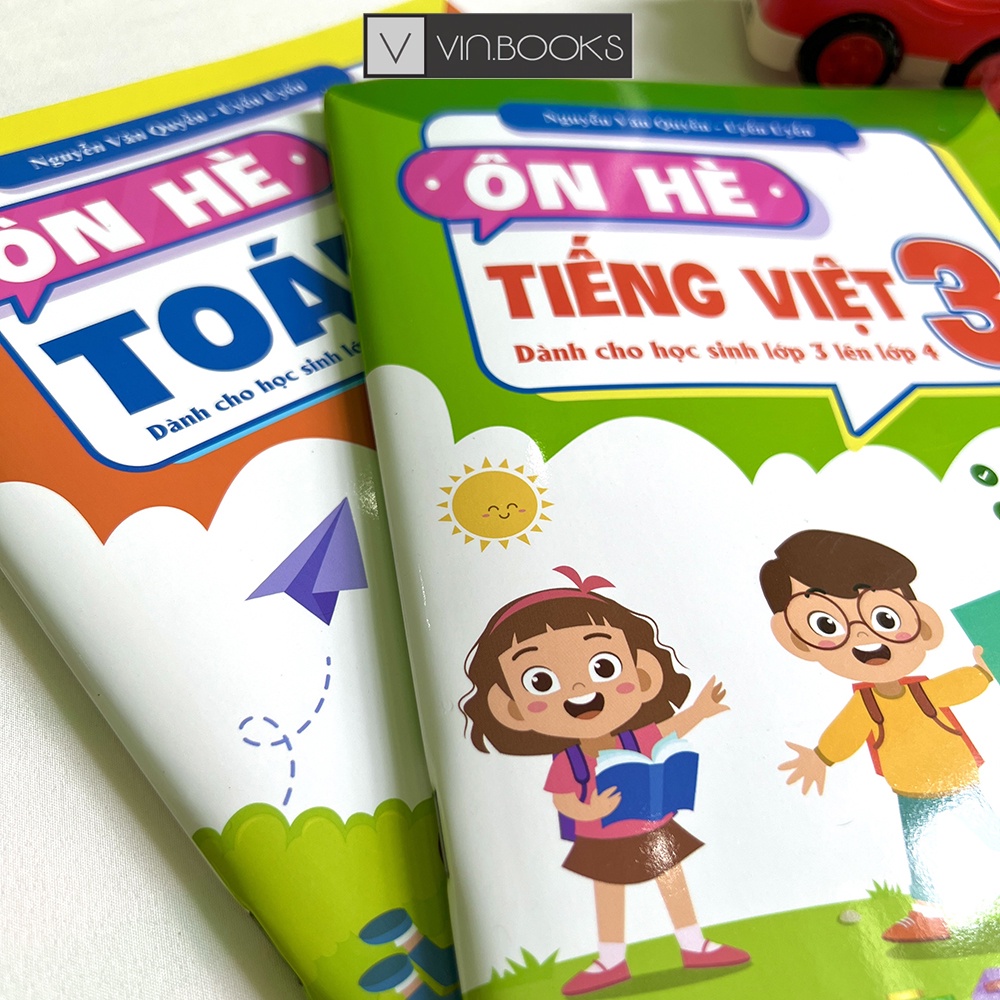 Sách - Ôn Hè Toán Và Tiếng Việt Lớp 3 - Combo 2 Quyển - Dành Cho Học Sinh Lớp 3 Lên Lớp 4