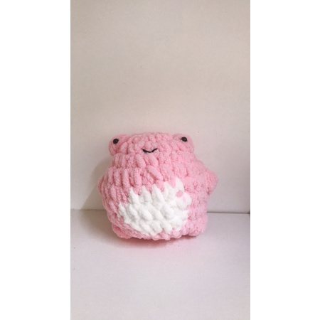 Thú bông ếch bằng len nhung siêu mềm