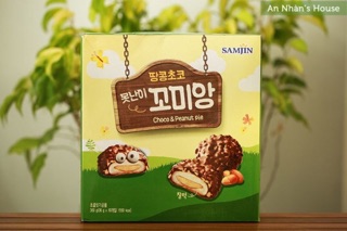 🎉🎉🎉Bánh Mochi Socola Samjin (Choco & Peanut Pie Sạmin) 360G