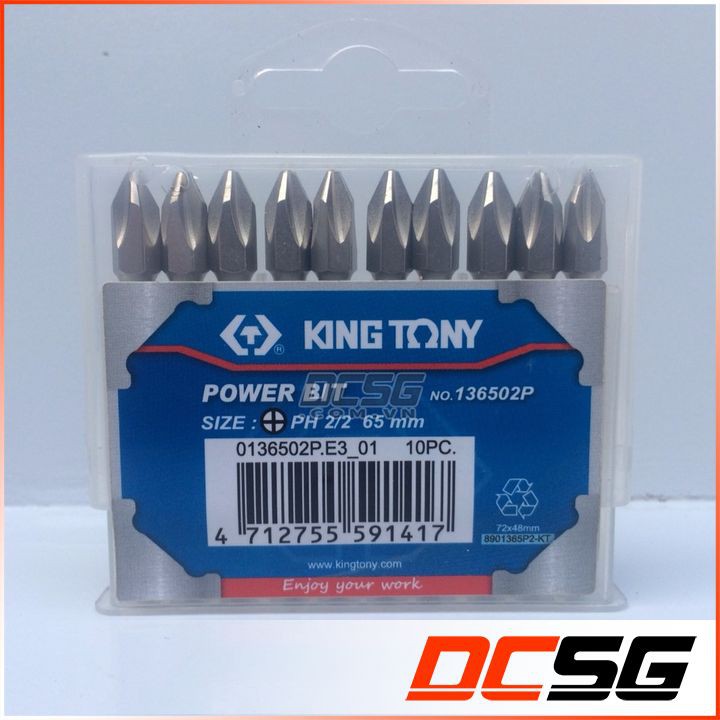 Mũi vít PH2x65mm Kingtony 136502P (01 mũi)