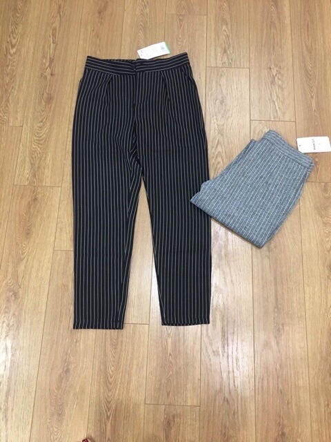 Quần Baggy kẻ sọc trẻ trung năng động ( ảnh thật)