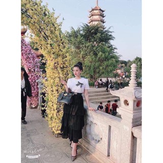 Chân váy maxi 4 tầng xinh(kèm ảnh thật,video)