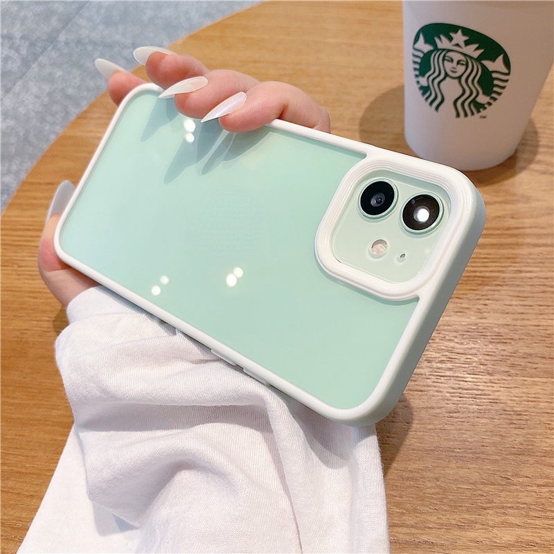 Ốp điện thoại cứng trong suốt chống sốc và rơi cho compatible for iPhone14  13 Pro Max 12 11 Pro Max XR XS Max