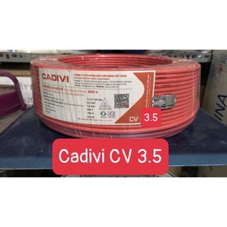 Dây điện cadivi cv3.5 đơn 7 sợi cuộn 100 mét