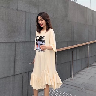 Đầm thun cotton Hàn Quốc