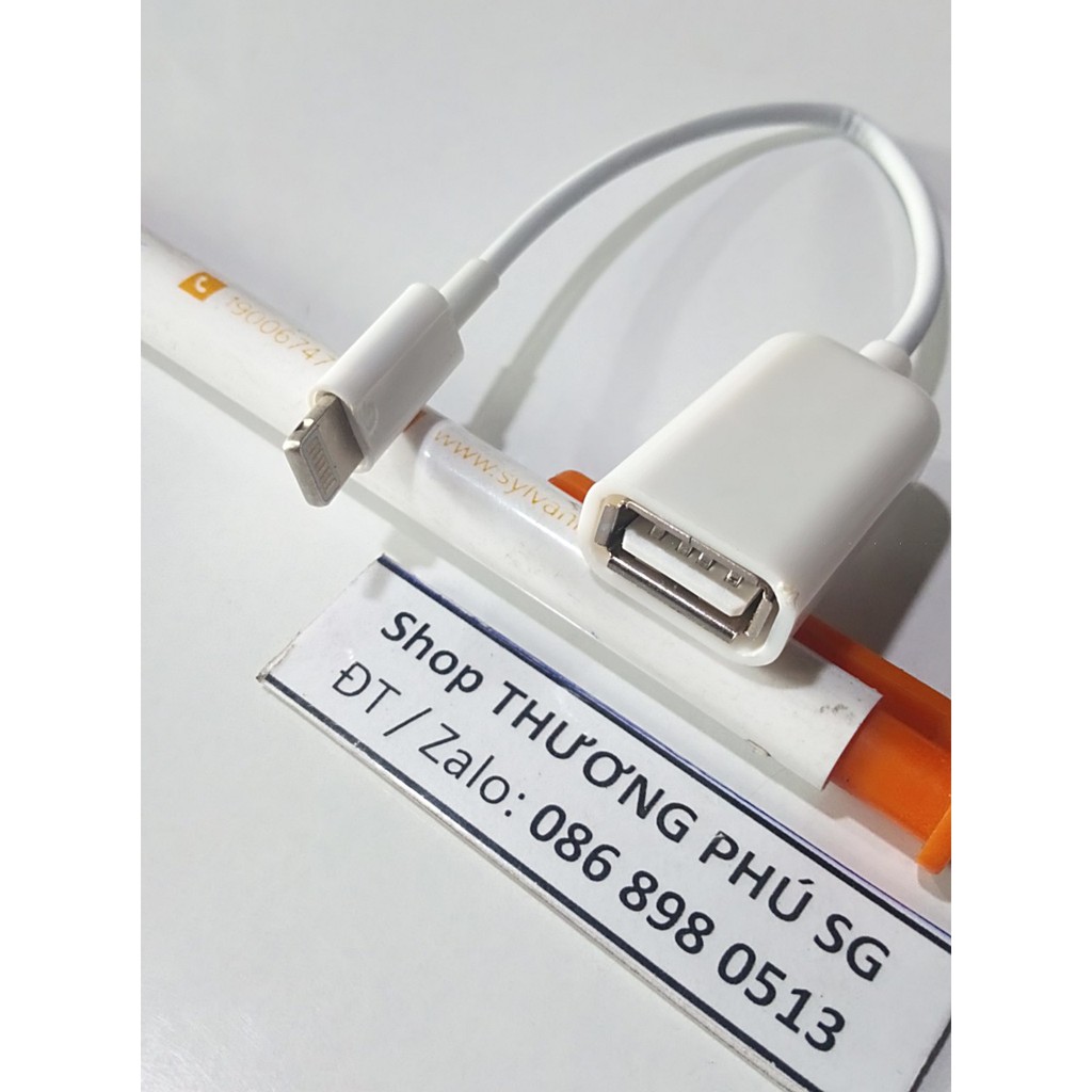 Cáp OTG Iphone Lightning ra USB 2.0 cho Iphone & Ipad