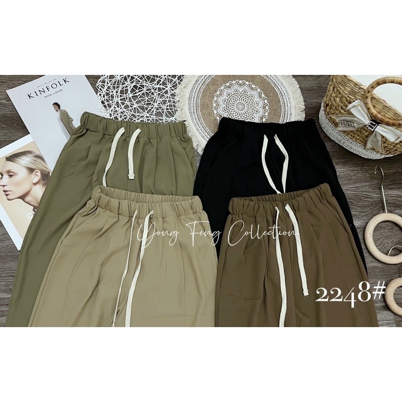 QUẦN BAGGY LỤA CẠP CHUN CHẤT MÁT LẠNH MS13445