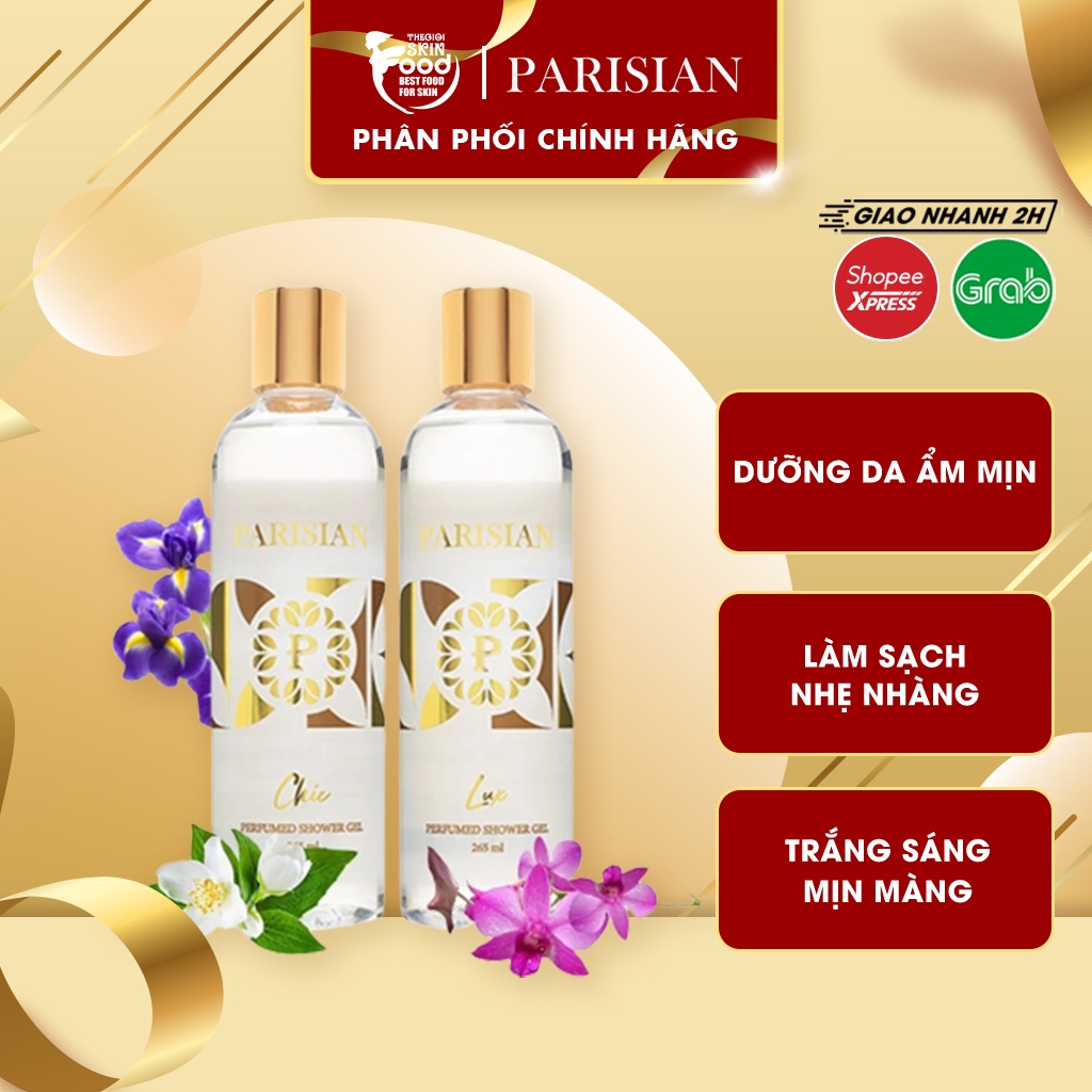 Sữa Tắm Hương Nước Hoa Làm Sạch, Nuôi Dưỡng Da Ẩm Mịn Parisian Perfumed Shower Gel For Her 265ml