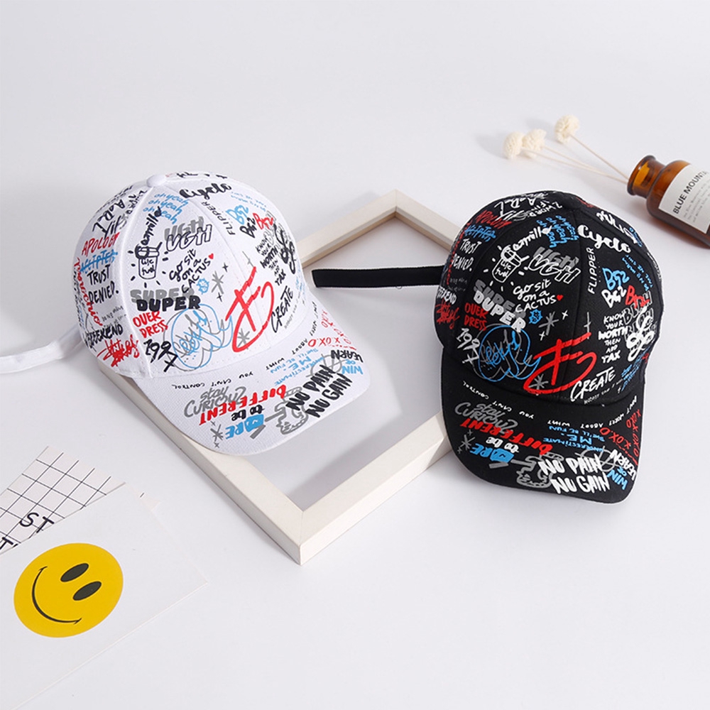 Nón Lưỡi Trai In Họa Tiết Graffiti Cá Tính Dành Cho Nam Và Nữ