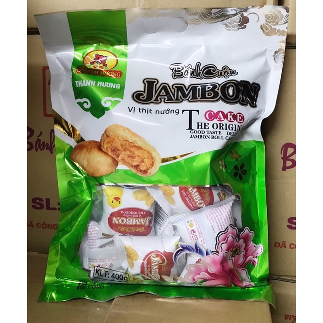 Bánh cuộn jambon thịt nướng Thanh Hương Bịch 400g