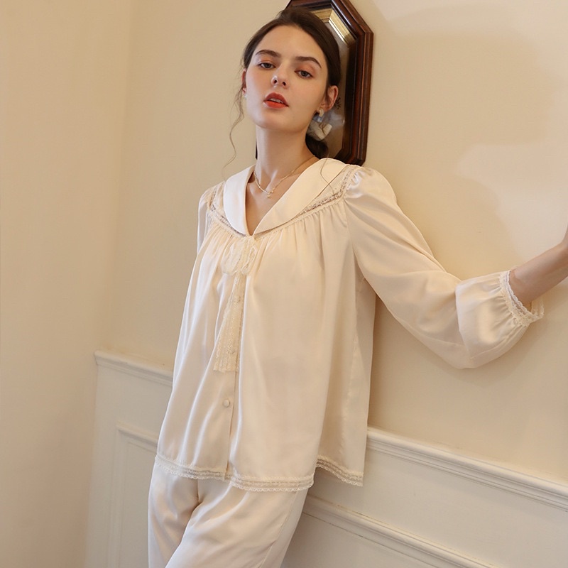 [Big Sale] 🌱Bộ Lụa Mặc Nhà ☘️Đồ Ngủ Pijama Lụa Cao Cấp Siêu Mát Mềm Mịn - ELSA