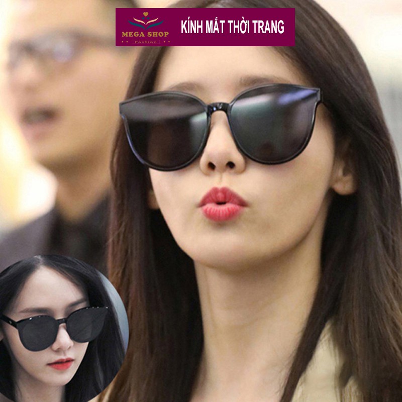 Kính râm màu đen cho nam và nữ phong cách, kính mới Hàn Quốc mặt tròn phân cực mặt trời, giá cực tốt