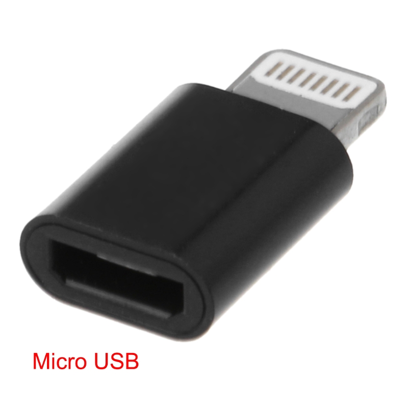 Đầu chuyển đổi cổng Micro USB thành chui 8 chấu dành cho Apple iPhone 5 5S 6 6S 7 8Plus X