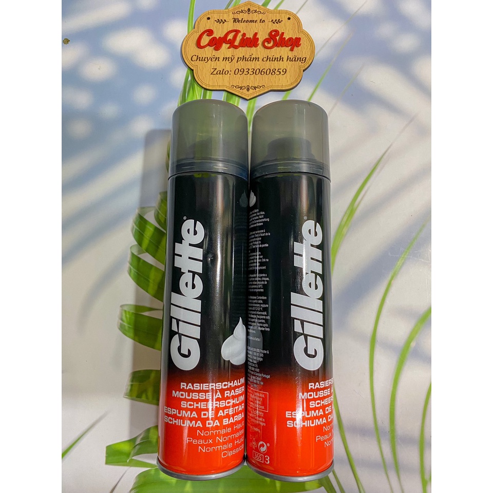 Bọt cạo râu GILLETTE làm mềm da 300ml chính hãng