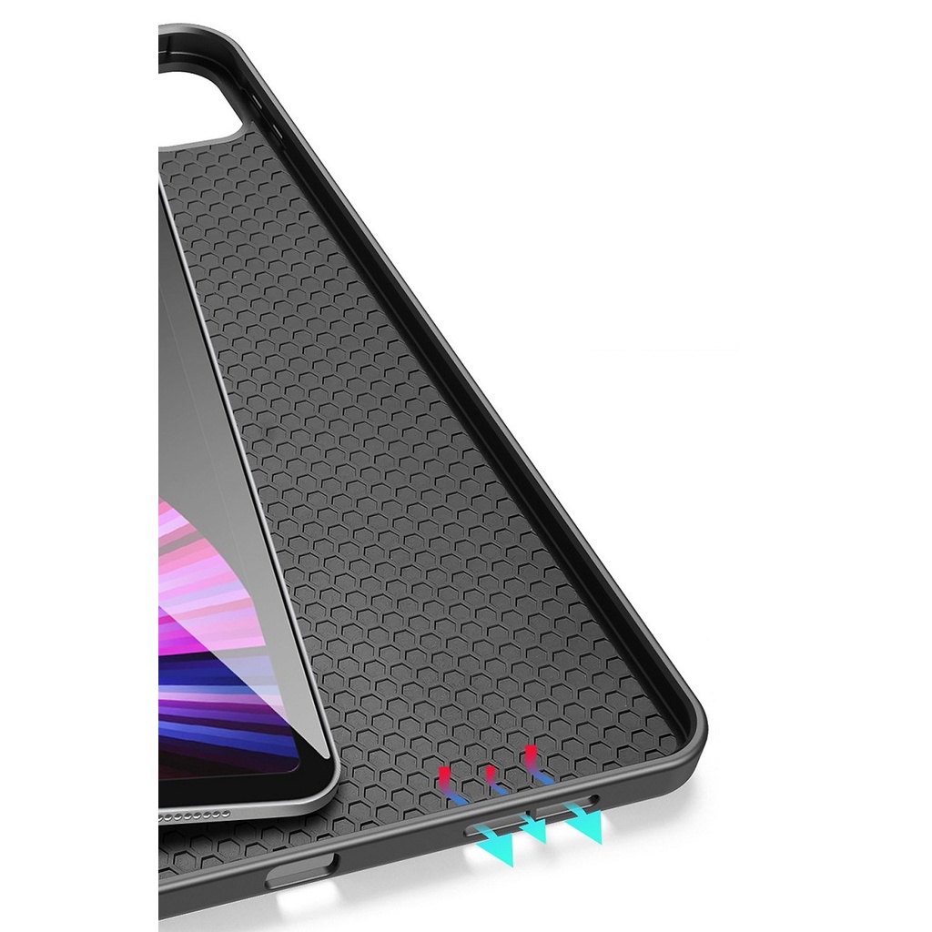 Bao da cover cho Apple iPad Pro 2020 - 2021 12.9 inch – Hỗ Trợ Smart cover chính hãng hiệu DUX DUCIS