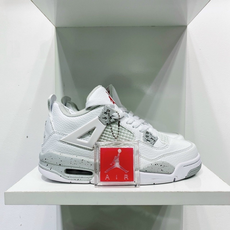 [HOT TREND ] JORDAN 4 trắng xám tag đỏ JD độn đế nam nữ ảnh thật freeship | BigBuy360 - bigbuy360.vn