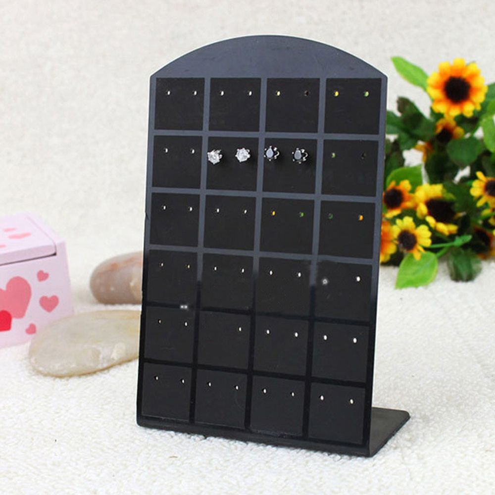 Giá trưng bày 24 cặp bông tai 2 màu tùy chọn tiện dụng