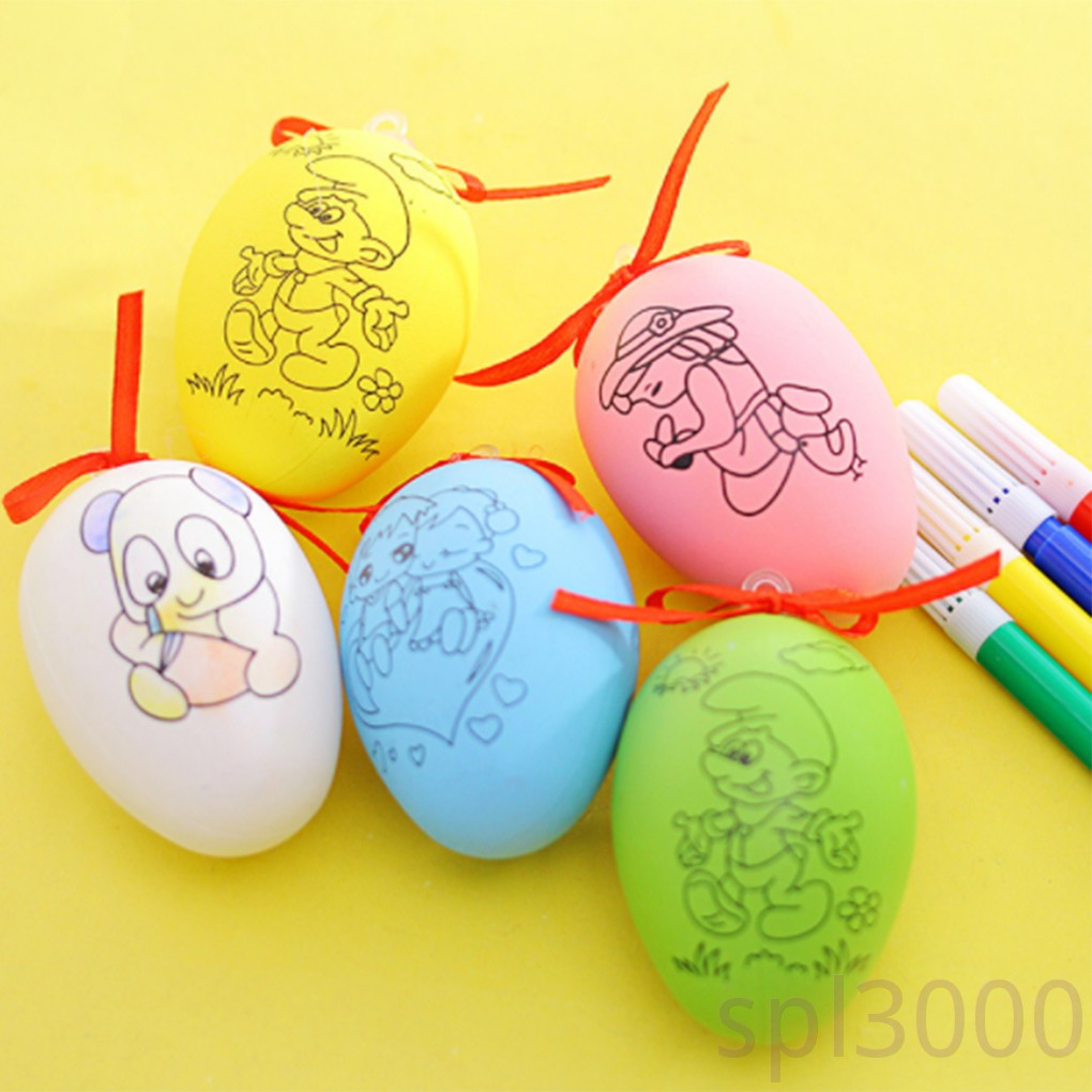 Trứng Nhựa Đồ Chơi Kèm 4 Bút Vẽ