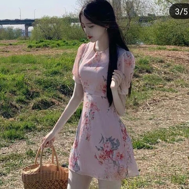 Váy hoa hàn quốc