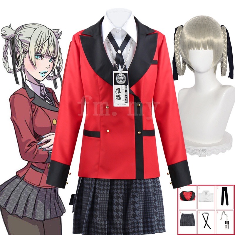 Hàng Sẵn Sàng!! Trang Phục Hóa Trang Nhân Vật Hoạt Hình Kakegurui Jabami Yumeko Momobami Kirari | BigBuy360 - bigbuy360.vn