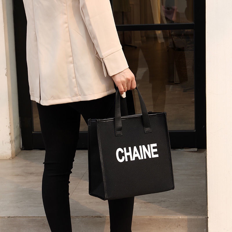 Túi xách canvas cỡ lớn thời trang tiện lợi cho mẹ bỉm sữa