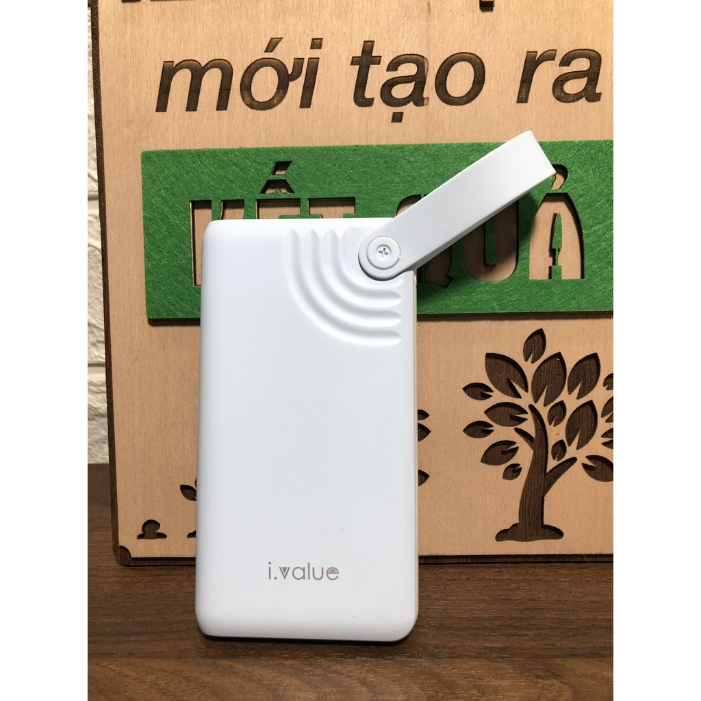 [Xả kho] Pin sạc dự phòng Li- polymer 10000mAh ivalue MTP100005 - hàng 99%