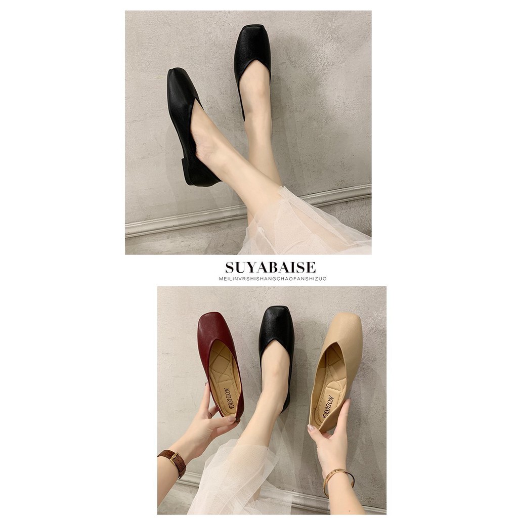 Giày Búp Bê Mũi Vuông Xinh Xắn Dành Cho Nữ 35-43 Extra 41 42 | BigBuy360 - bigbuy360.vn