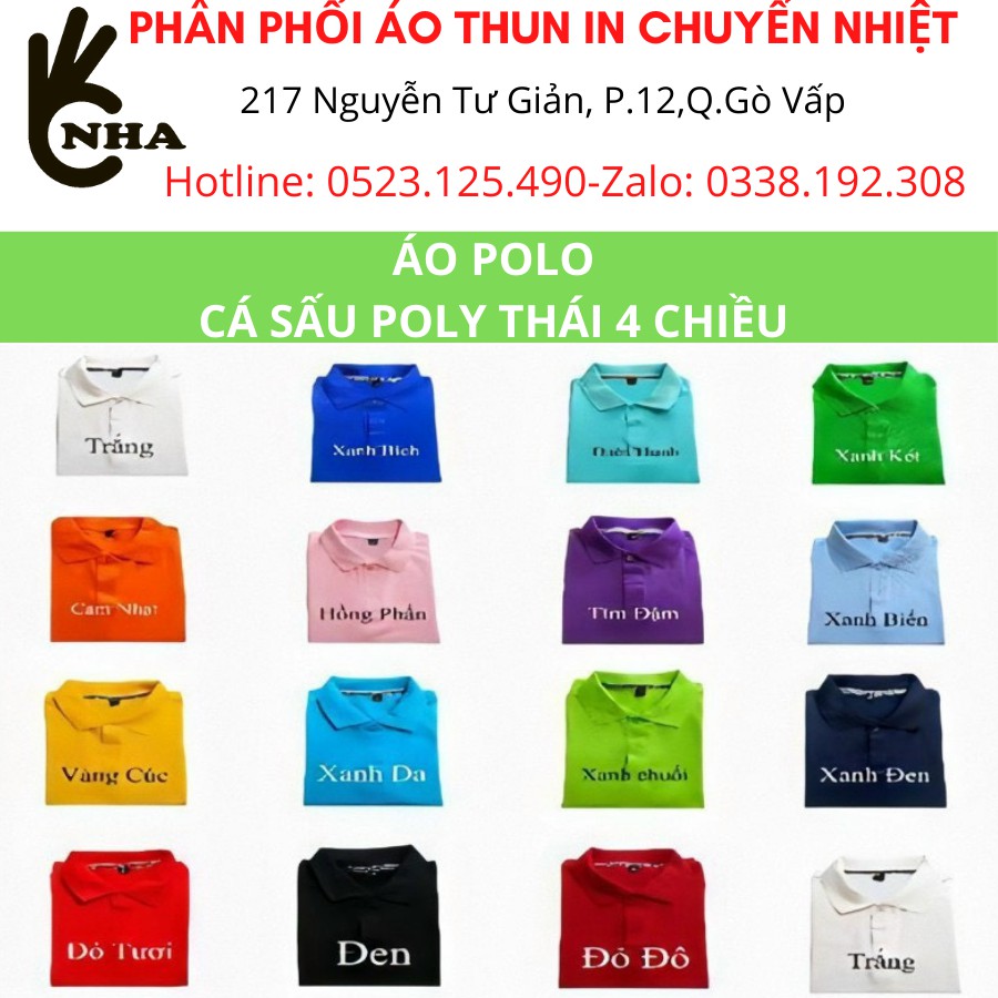 Áo Polo Cotton Thái Co Giãn 4 Chiều | BigBuy360 - bigbuy360.vn