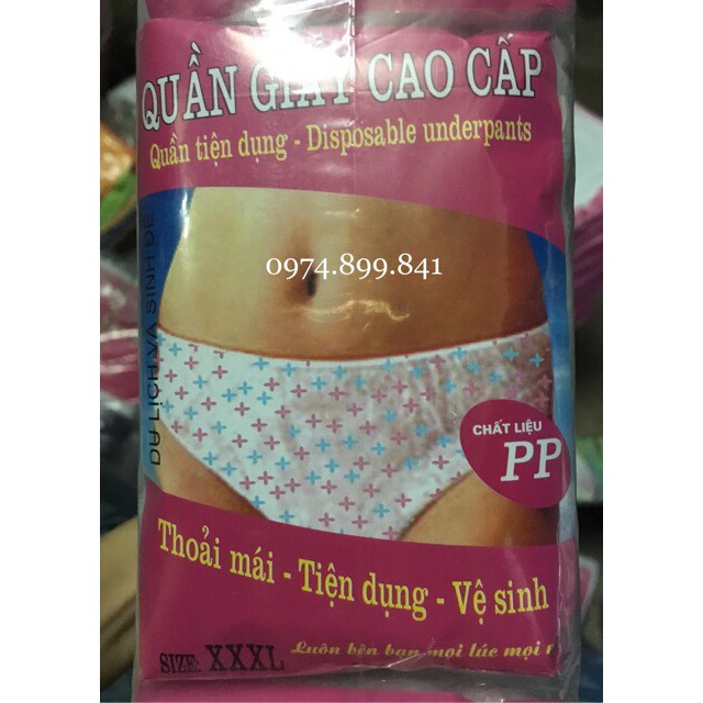 Sét 5 gói quần lót giấy Hiền Trang cao cấp ( 30 chiếc)