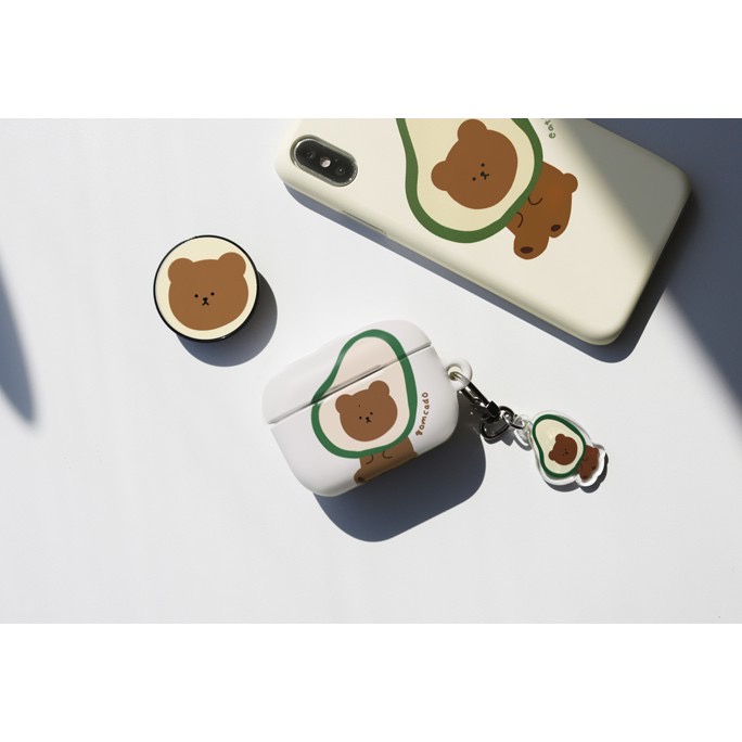 Korea Phone Case MoMoCase Compatible for Airpods pro Keyring  Cute Korea EarPhone Case Compatible for Airpods