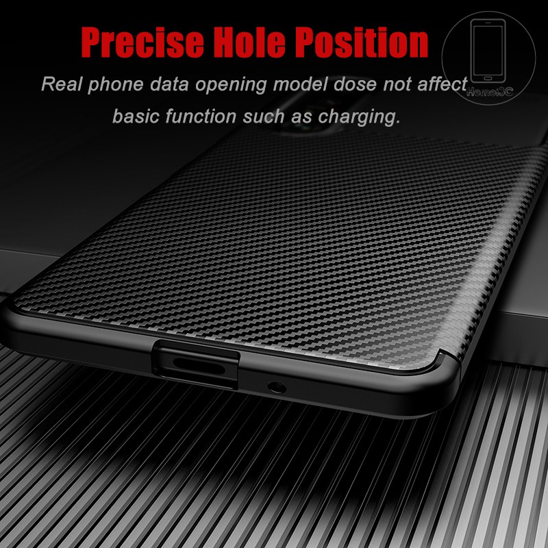 Ốp điện thoại TPU mềm sợi carbon cho Sony Xperia 1 10 5 Xperia1 Xperia10 III II