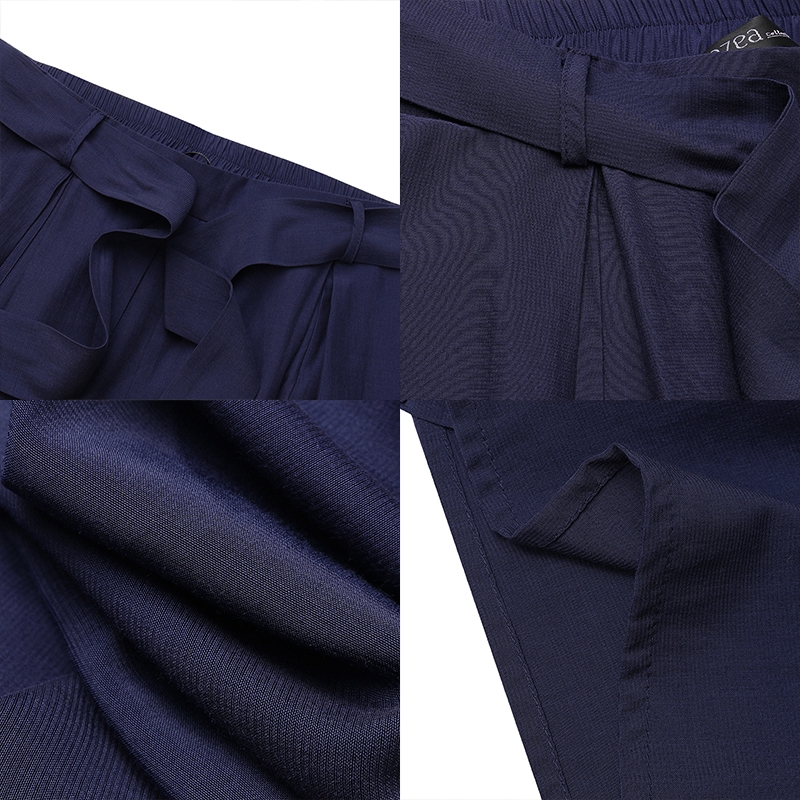 ZANZEA Quần dài kéo eo cao ống rộng thời trang dành cho nữ | BigBuy360 - bigbuy360.vn