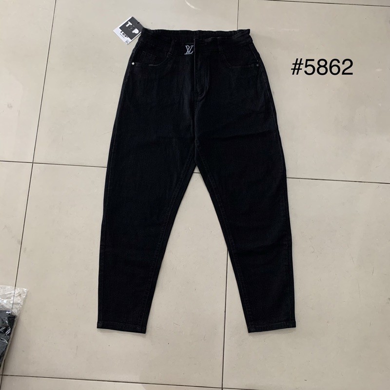 Quần baggy bigsize , quần jean baggy đen bigsize 61-87kg vải co giãn 4 chiều | BigBuy360 - bigbuy360.vn