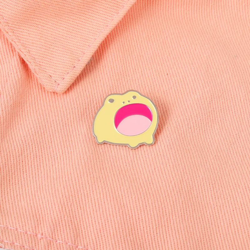 Trâm Cài Áo Hình Chú Ếch Miệng To Sáng Tạo