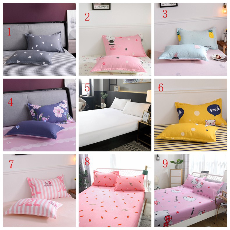 Pillowcase Polyester Comfortable Bedroom With Household Washable Cotton Pillowcase (Single Pack)