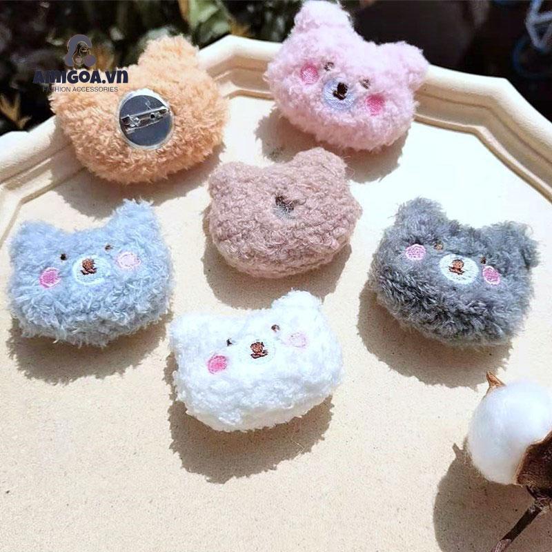 Ghim Cài Áo Hình Gấu Bông Dễ Thương diy