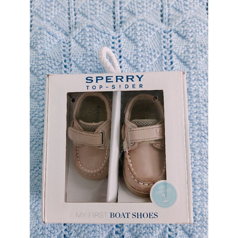 [Ảnh Thật] Giày hàng hiệu Da Thật Sperry Top-Sider Mỹ cho bé từ 0-3 tháng tuổi