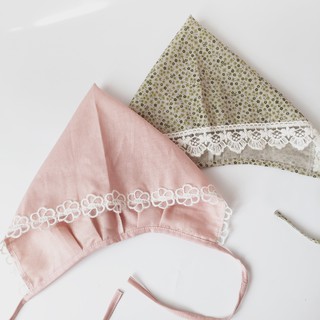 Set bonnet và yếm vuông 360 độ cho bé gái |byNayoungHandmade|