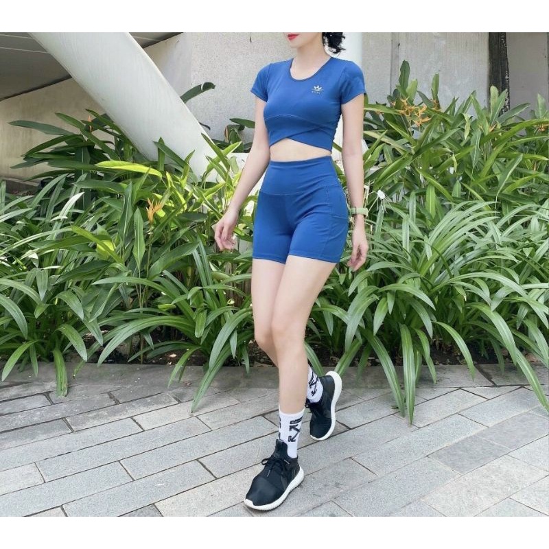 Sét bộ đồ tập gym yoga nữ mới ( có túi )
