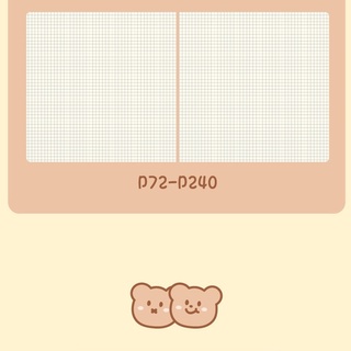 Sổ note for cube Teddy bear có bao nhựa trong