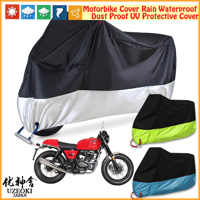 UZEOKI  BRIXTON CAFE RACER 150i  Motorcyle Cover Motorbike Cover Nắp đậy xe máy Nắp đậy xe máy Nắp che xe máy Xe máy chống thấm nước che mưa che moto Selimut Động cơ Mưa Chống thấm Bụi Bụi UV Vỏ bảo vệ động cơ Sarung Motor Sarung Motor