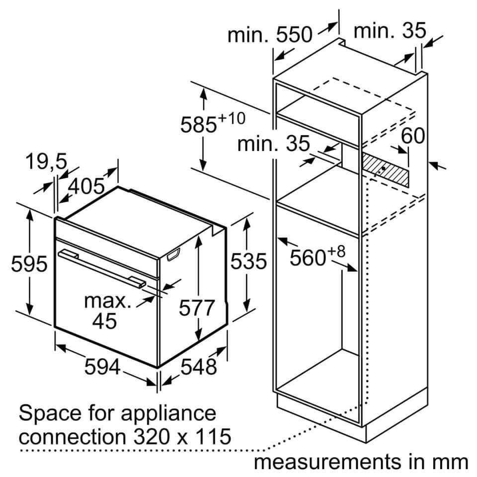 LÒ NƯỚNG BOSCH HBG675BB1 - SERI 8 - NHIỆT PHÂN [NHẬP ĐỨC] - HANGGIADUNGDUC99