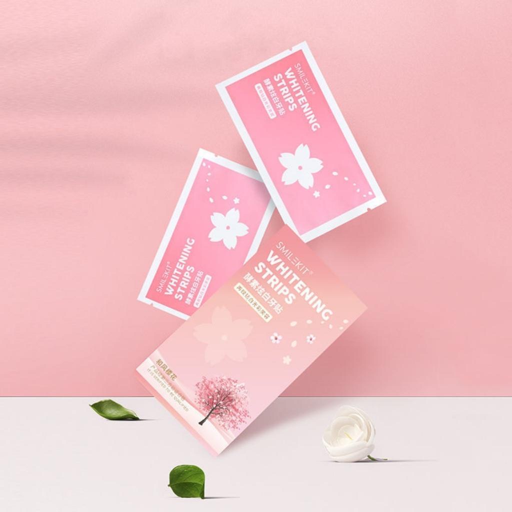 Miếng dán trắng răng SMILEKIT làm trắng răng hiệu quả tiện lợi miếng trắng răng nội địa Trung AME SHOP