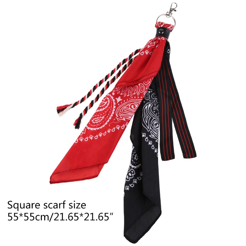 Mary Paisley Ví Bandana Kerchief Dây Xích Móc Khóa Xe Đạp Quần Jean