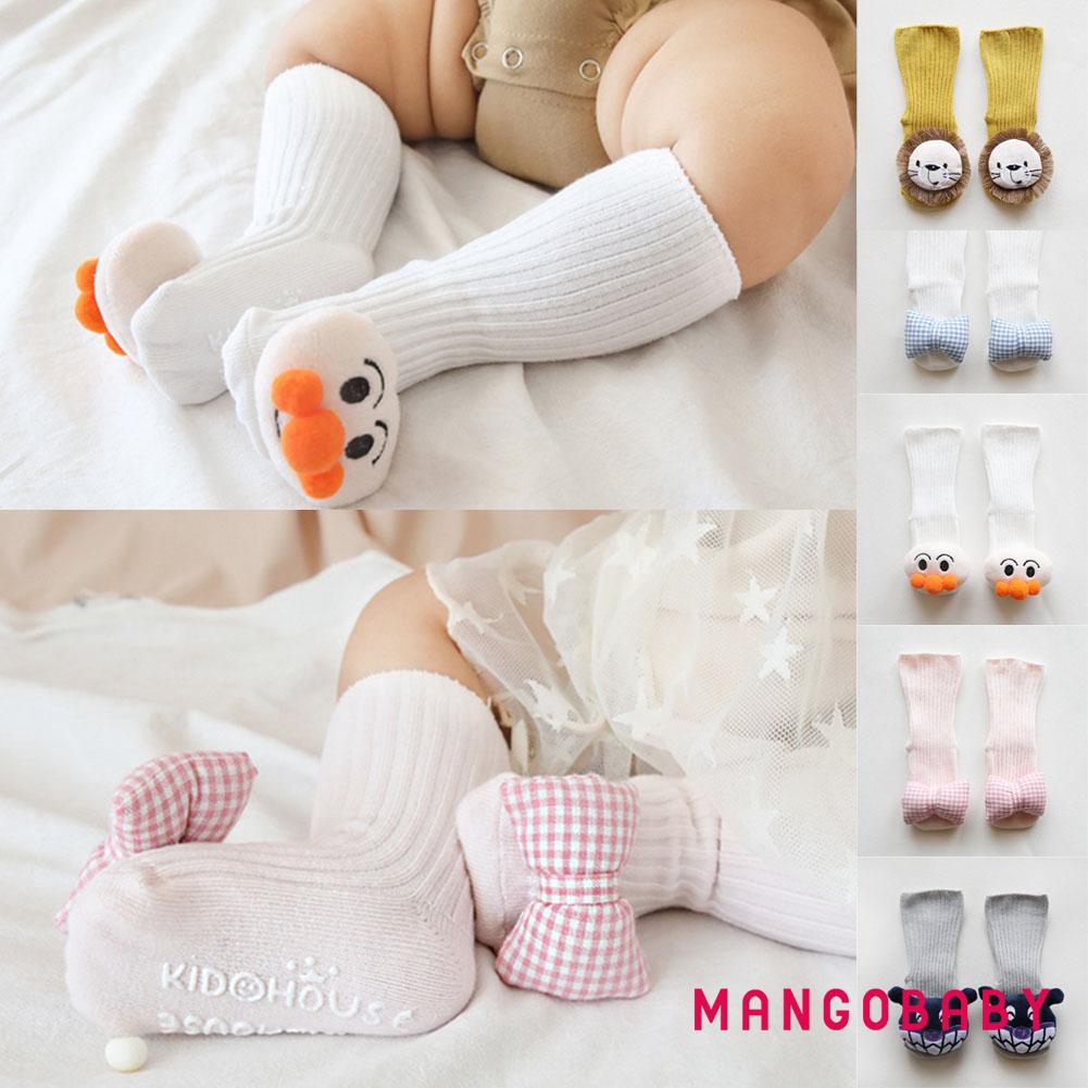 US BABY Vớ Cotton Chống Trượt Giữ Ấm Mùa Hè In Họa Tiết Hoạt Hình Cho Bé